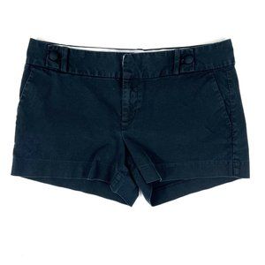 Banana Republic Flat-Front Slash Pocket Black Chino Shorts Sz. 6